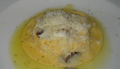 Raviolo, Ricotta, Egg & Truffles